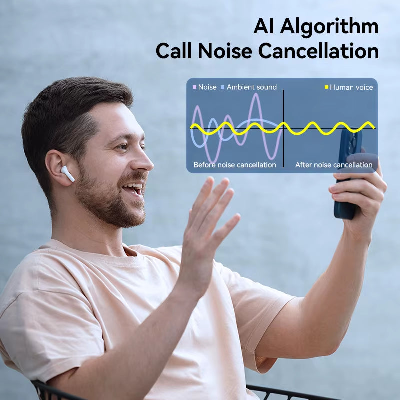 X2S TWS Bluetooth Earbuds True Wireless Earphone Bluetooth 5.3 13Mm Driver Strong Bass Lightweight Design 26Hrs Playtime