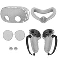Compatible with  Accessories,Vr Silicone Face Cover, Shell Cover, Touch Controller Grip Cover,Protective Lens Cover