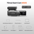 Dash Cam M500 1944P 170FOV  M500 Car DVR Dash Camera Recorder GPS ADAS 24H Parking Monitor Emmc Built-In Storage