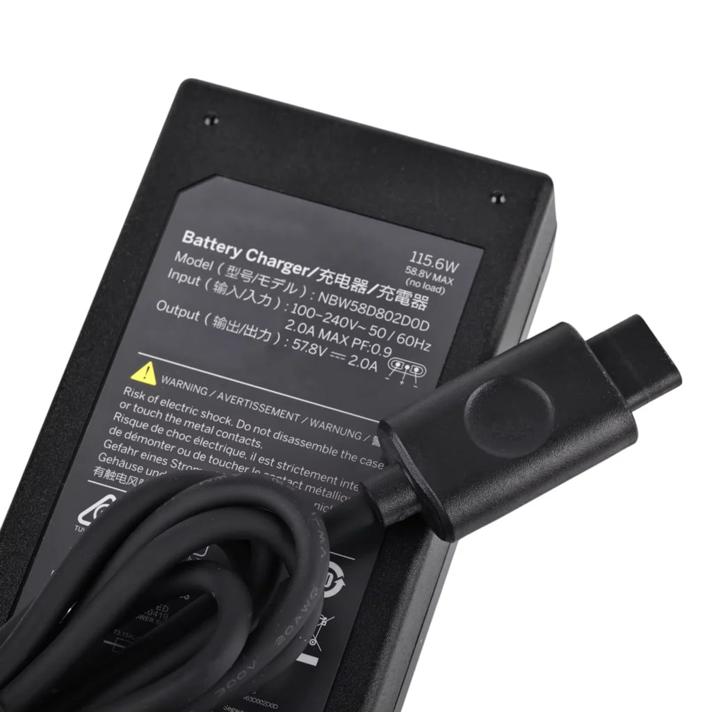 Original 115.6W 57.8V 2A Charger for Segway GT1 GT2 Superscoooter Battery Charger Power Supply Adapter Parts