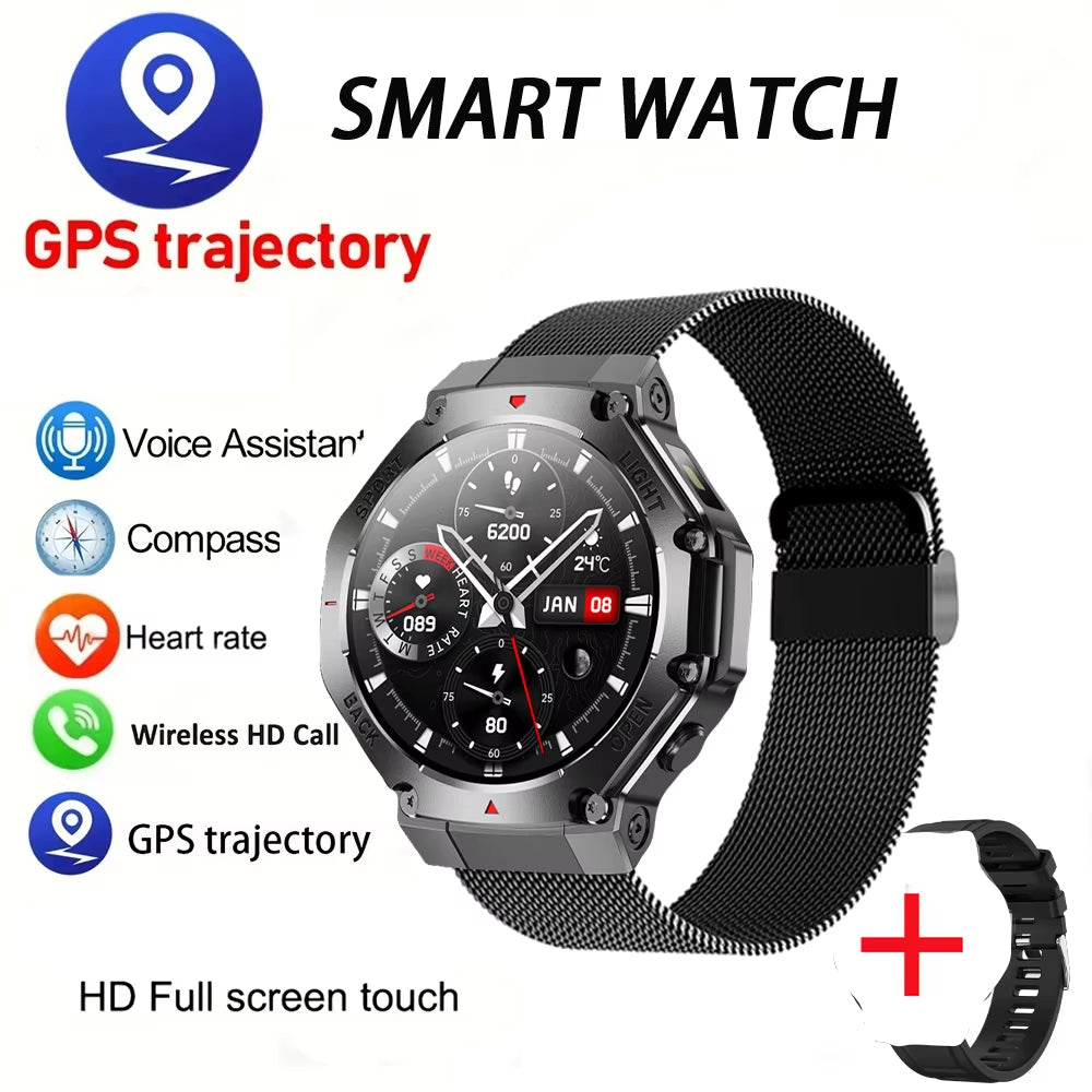 2025 New LED Smart Watch Men'S HD AMOLED Bluetooth Call Waterproof Smartwatch Heart Rate Monitoring Women'S Health Smart Watches