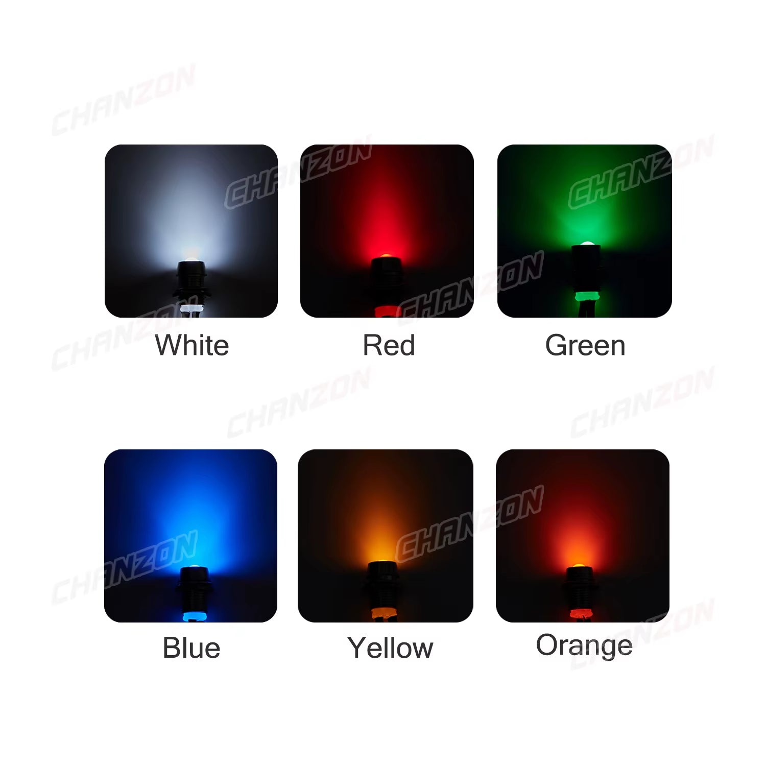 5Mm Prewired LED Kit 12V Diffused Light Emitting Diode Indicator Lamp Bulb White Red Green Blue Yellow Orange with 8Mm Holder