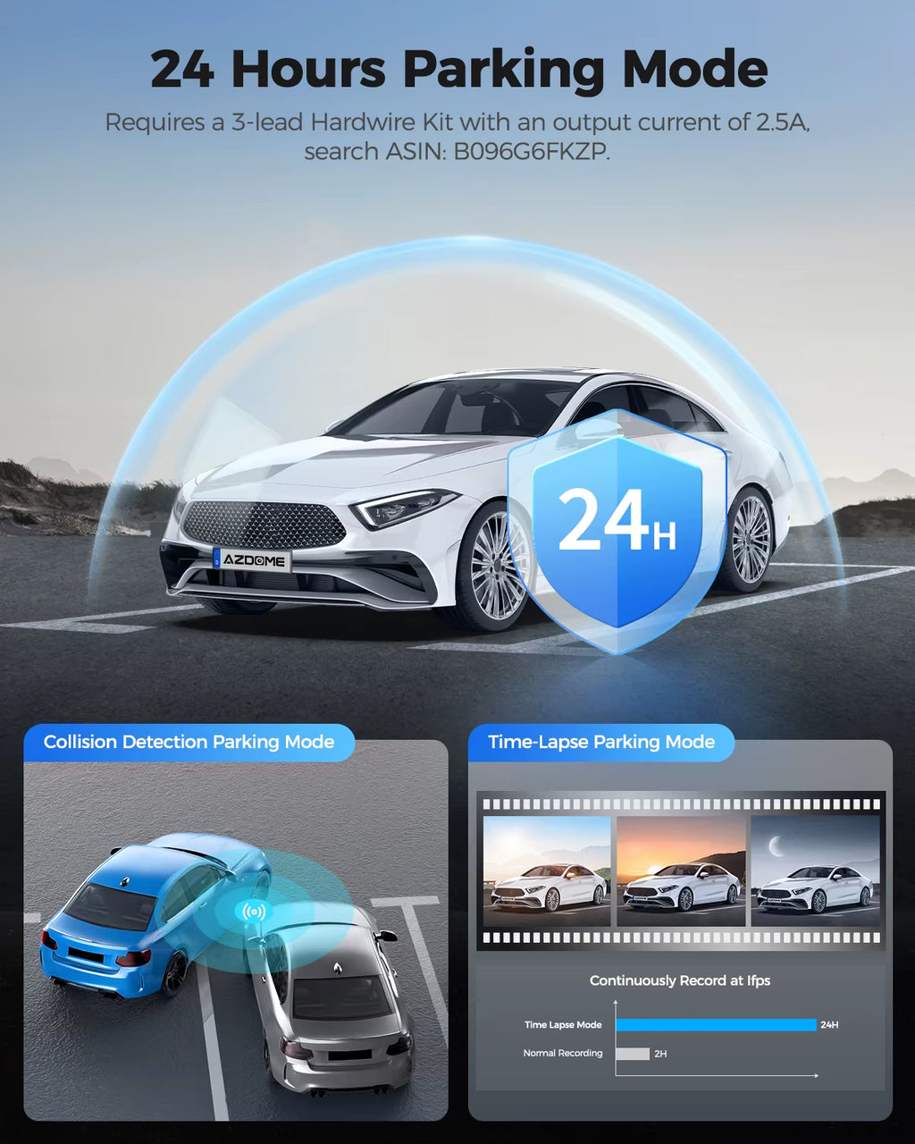 PG17 12" Wifi Mirror Dash Cam 4K Front and 1080P Rear View Mirror Camera for Cars Dual Camera Waterproof Backup Camera