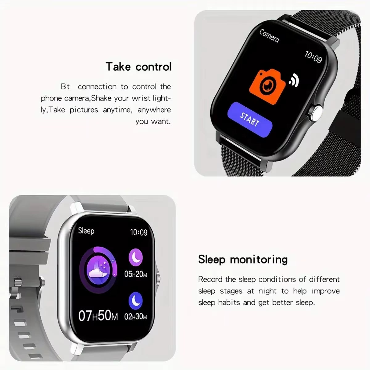 2025 New Smart Watch Bluetooth Talk Full Touch Screen Heart Rate Monitor Sports Fitness Smart Watch Men Women Gift