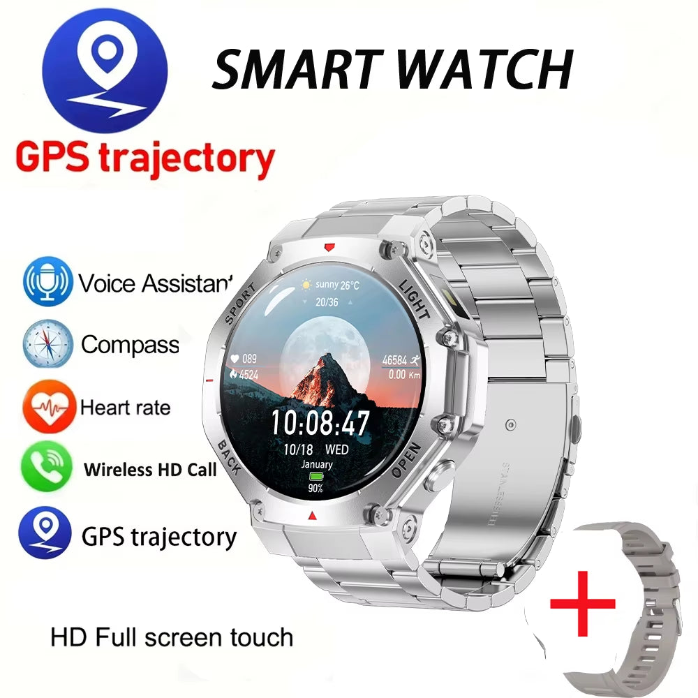 2025 New LED Smart Watch Men'S HD AMOLED Bluetooth Call Waterproof Smartwatch Heart Rate Monitoring Women'S Health Smart Watches