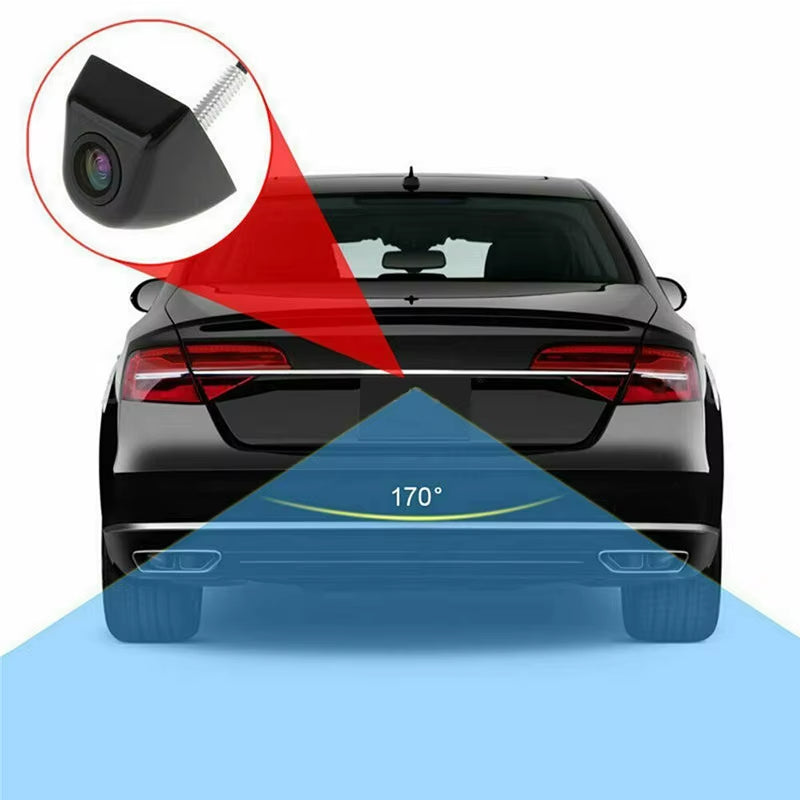 Car Rear View Camera Universal Car Reverse Camera Night Vision Backup Parking Reverse Camera Waterproof Wide Angle 170° HD Video
