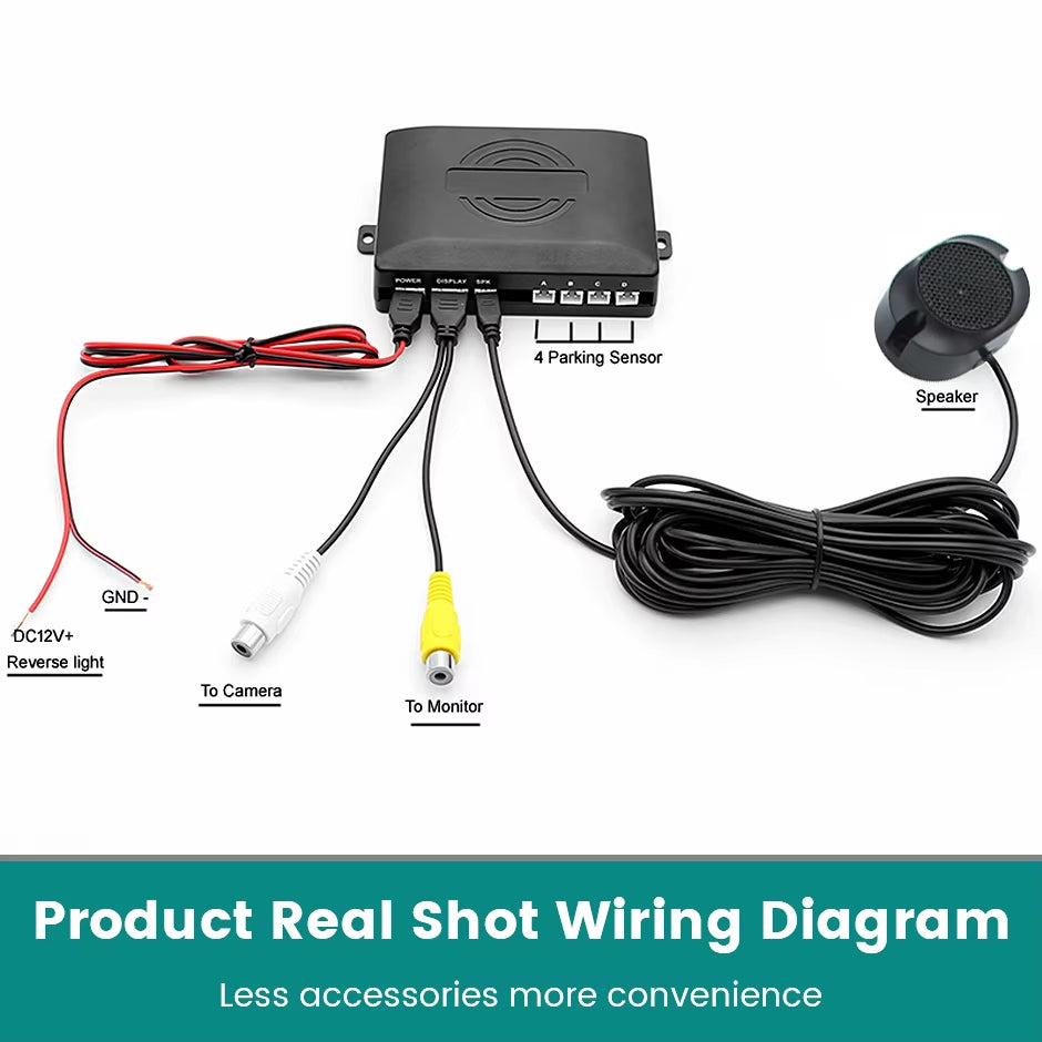 AHD Car Video Parking Sensor Reverse Backup Radar Assistance Detector for Monitor Camera System