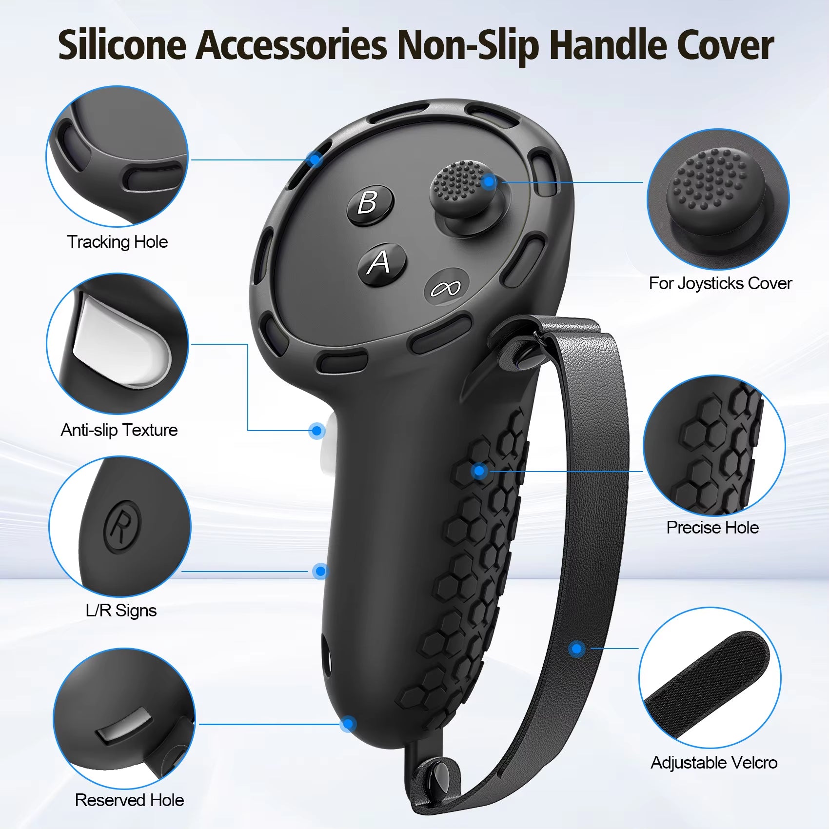 Compatible with  Accessories,Vr Silicone Face Cover, Shell Cover, Touch Controller Grip Cover,Protective Lens Cover