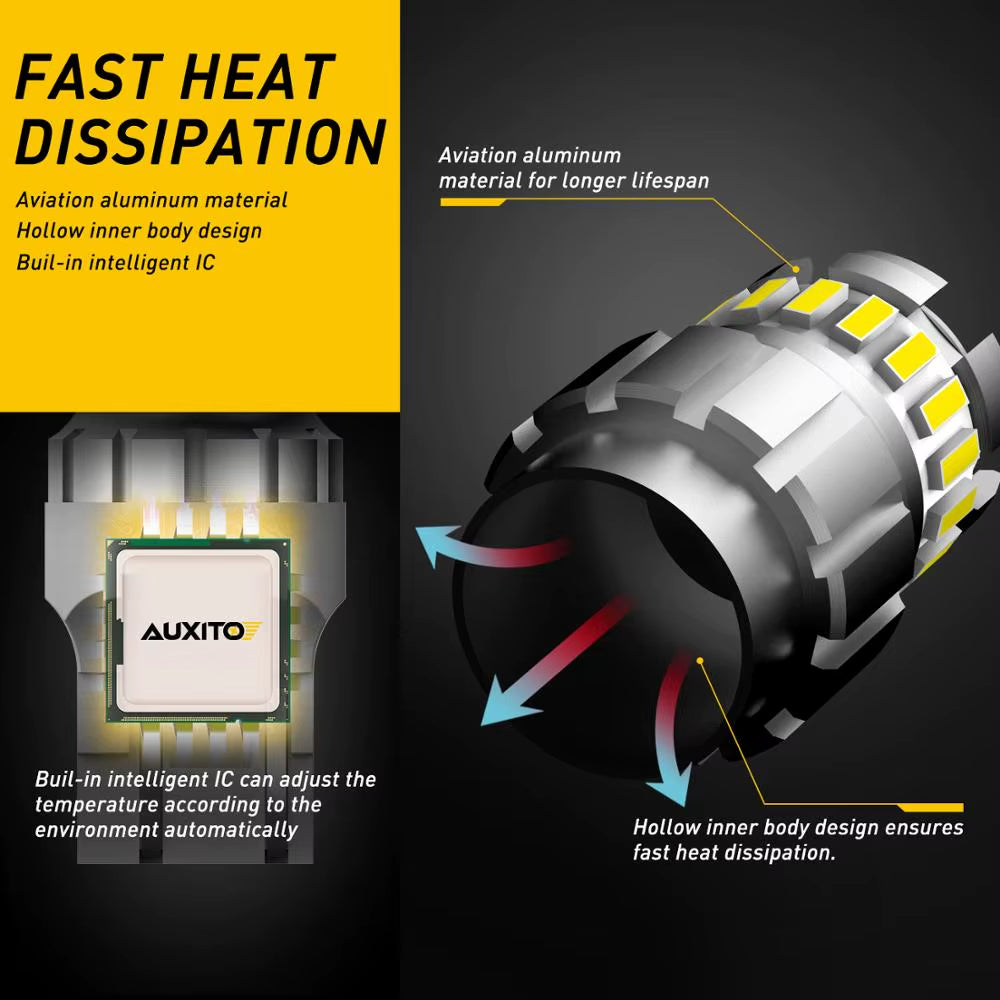 2Pcs T20 W21/5W 7443 7440 LED Canbus Light for Lada Kalina Granta Vesta DRL W21W WY21W LED Bulbs 6500K White Super Bright